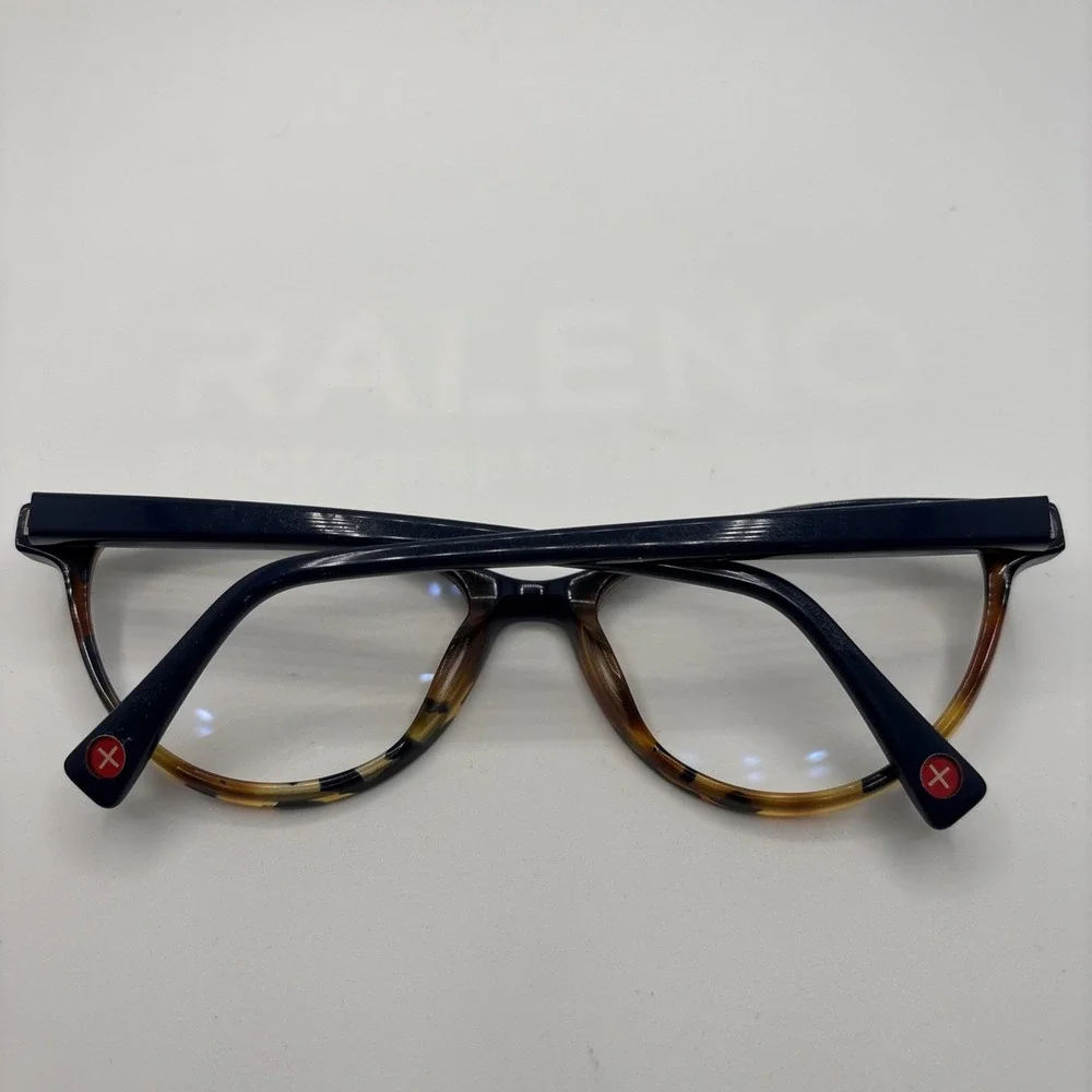 Xavier Garcia Spain EMI Col. 06 Navy/Tortoise Eyeglasses Frame 55-17-135mm #D21